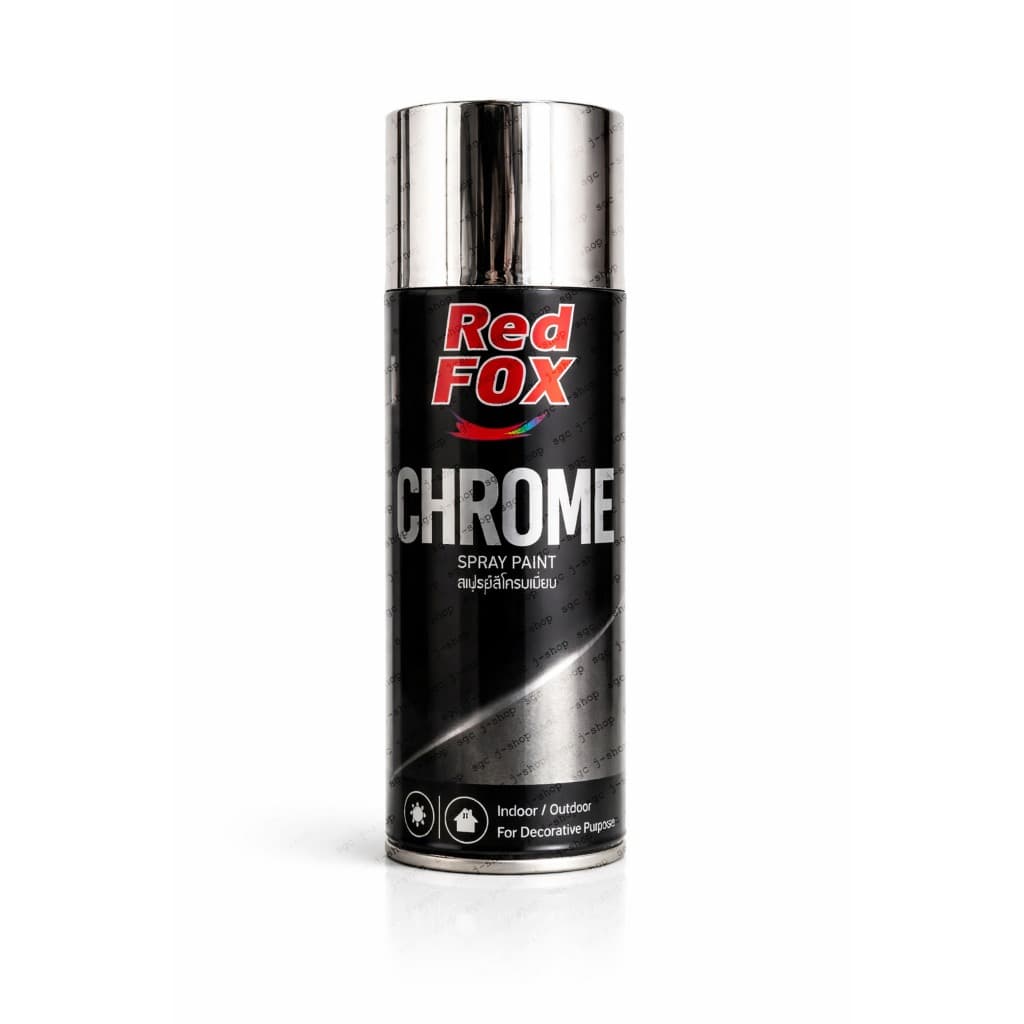 REDFOX สีสเปรย์ โครเมี่ยม Chrome Acrylic Spray Paint 255กรัม รูปที่ 3