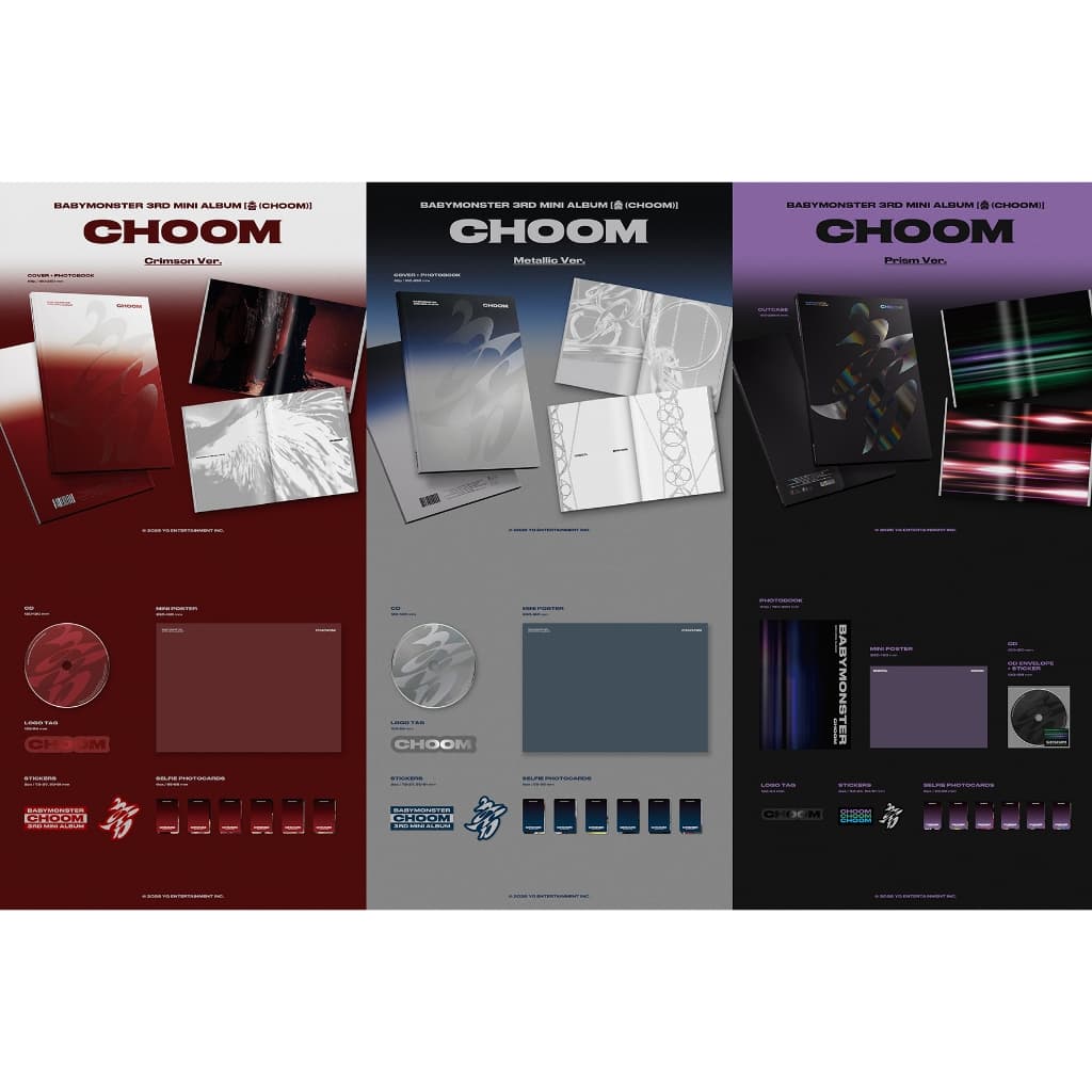 BABYMONSTER 3rd MINI ALBUM ] Crimson / Metallic / Prism / Jewel Ver. รูปที่ 3