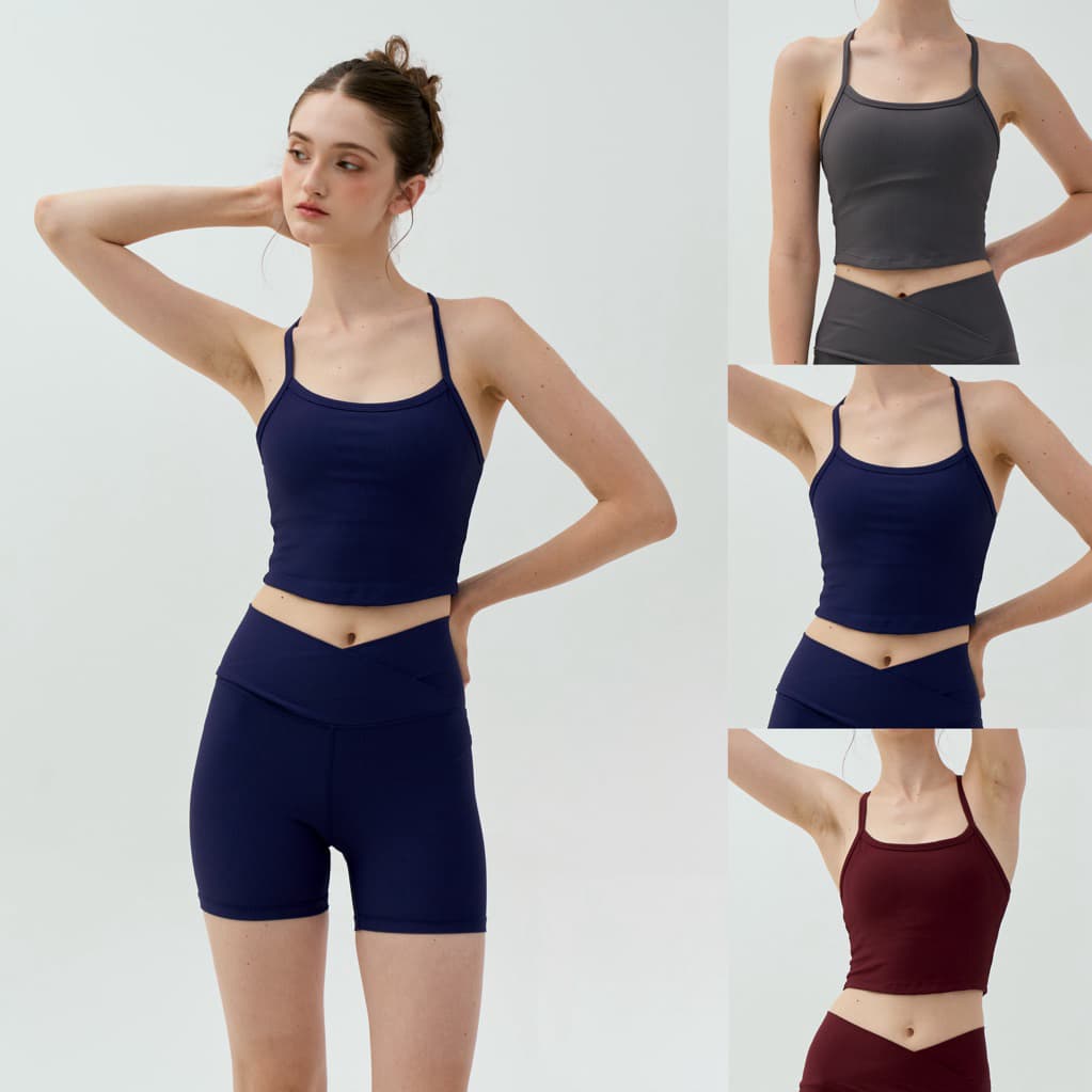 Harmoniq Flow : Crop Top ครอปท็อปมินิมอล ที่ใส่ได้ทั้งออกกำลังกายและวันชิลล์ เนื้อผ้าร่องนุ่มเก็บทรงสวย มีฟองน้ำในตัว รูปที่ 1
