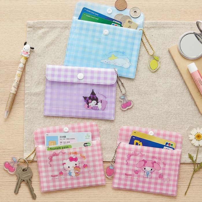 กระเป๋าใส่เหรียญ การ์ด หรือบัตรต่างๆ ลายลิขสิทธิ์แท้ Sanrio ขนาด 11.5x8 cm รุ่น 011 Kitty, Melody, Kuromi, Cinnamoroll รูปที่ 5