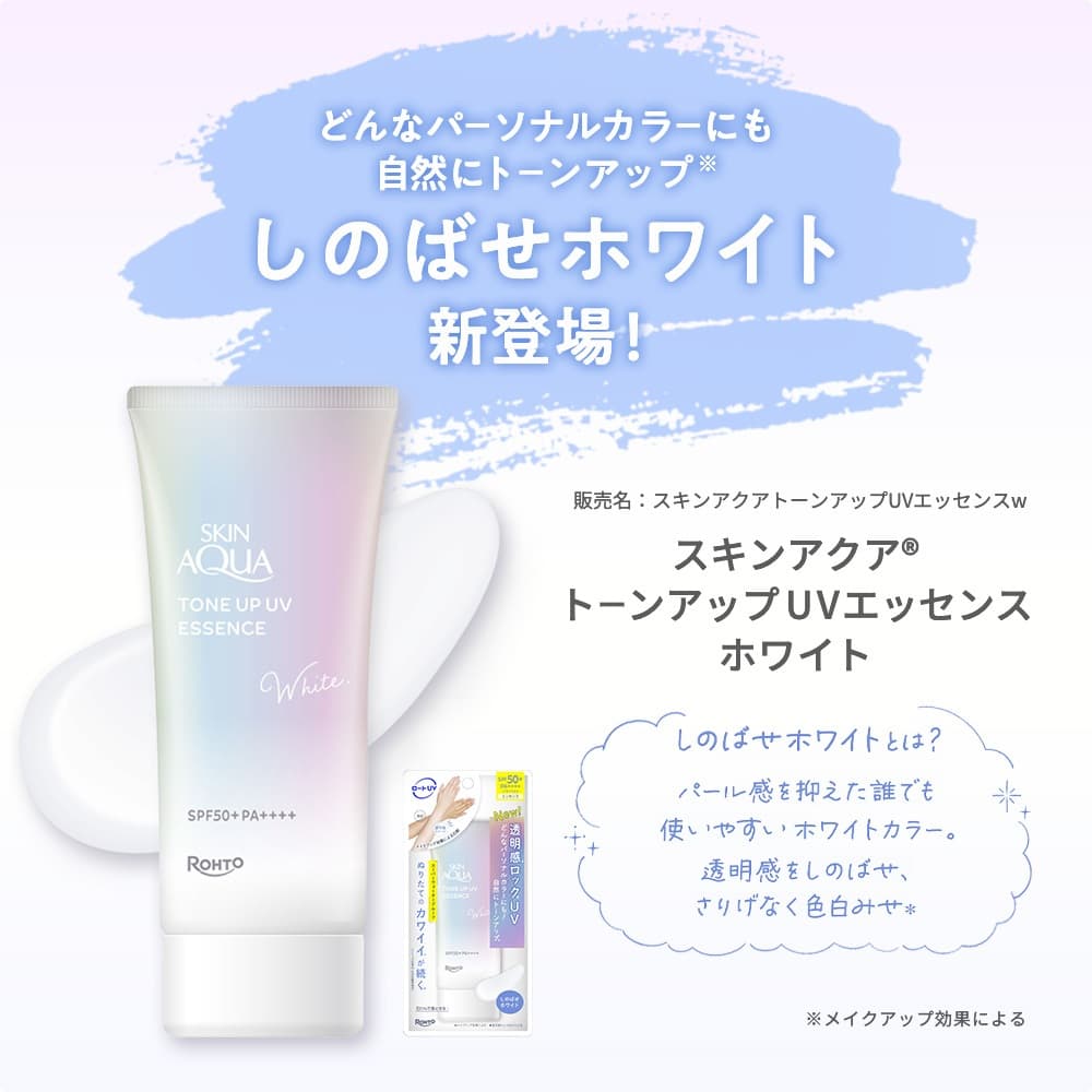 ROHTO SKIN AQUA Tone Up UV Essence SPF50+ PA++++ กันแดดยอดนิยมของแท้จากประเทศญี่ปุ่น รูปที่ 5