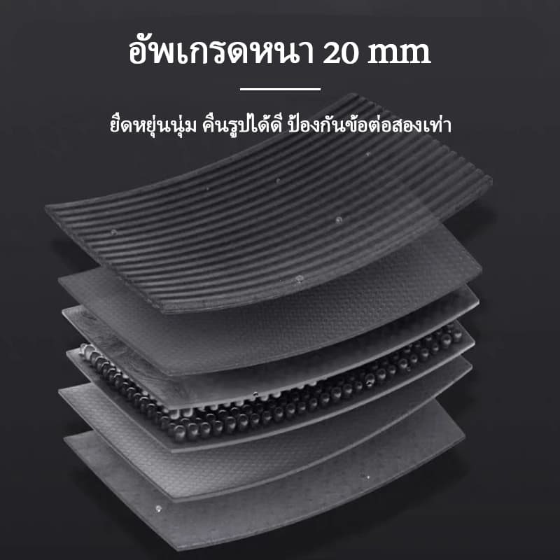 เสื่อโยคะ NBR Yoga mat แผ่นรองโยคะ หนา 10/15/20 มิล ขนาด 183 x 61cm หนาและกว้างขึ้น เงียบและไม่ลื่น รูปที่ 9