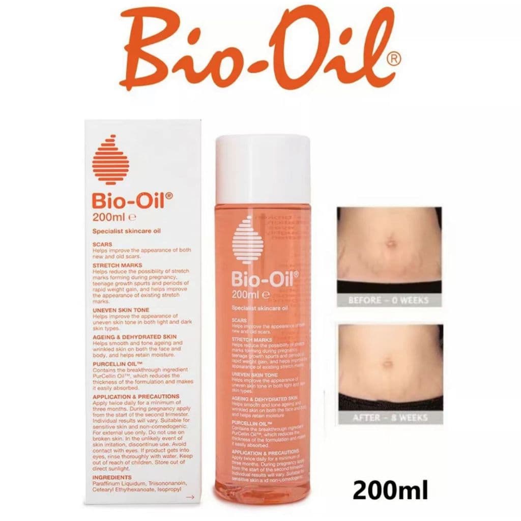 Bio oil 200ml ไบโอออยล์ไบ ลบรอยแผลเป็น โอออยล์ ลดเลือนรอยแผลเป็น ลดผิวลายที่เติบโต ป้องกันรอยแตกลาย รูปที่ 7