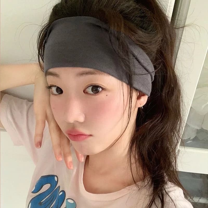 BLIVOผ้าคาดผมสายฝอ Headband ใส่สบายเนื้อผ้าดียืดได้เยอะ ซับเหงื่อได้ รูปที่ 8