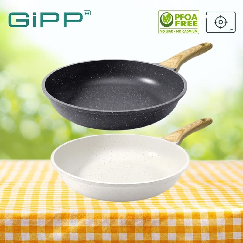 GIPP กระทะทอด กระทะสำหรับผัดขนาด'20/24/28ซม เครื่องใช้ในครัวเรือน กระทะ ต้ม ทอด แบบไม่ติดกระทะ เหมาะกับเตาทุกประเภท รูปที่ 1