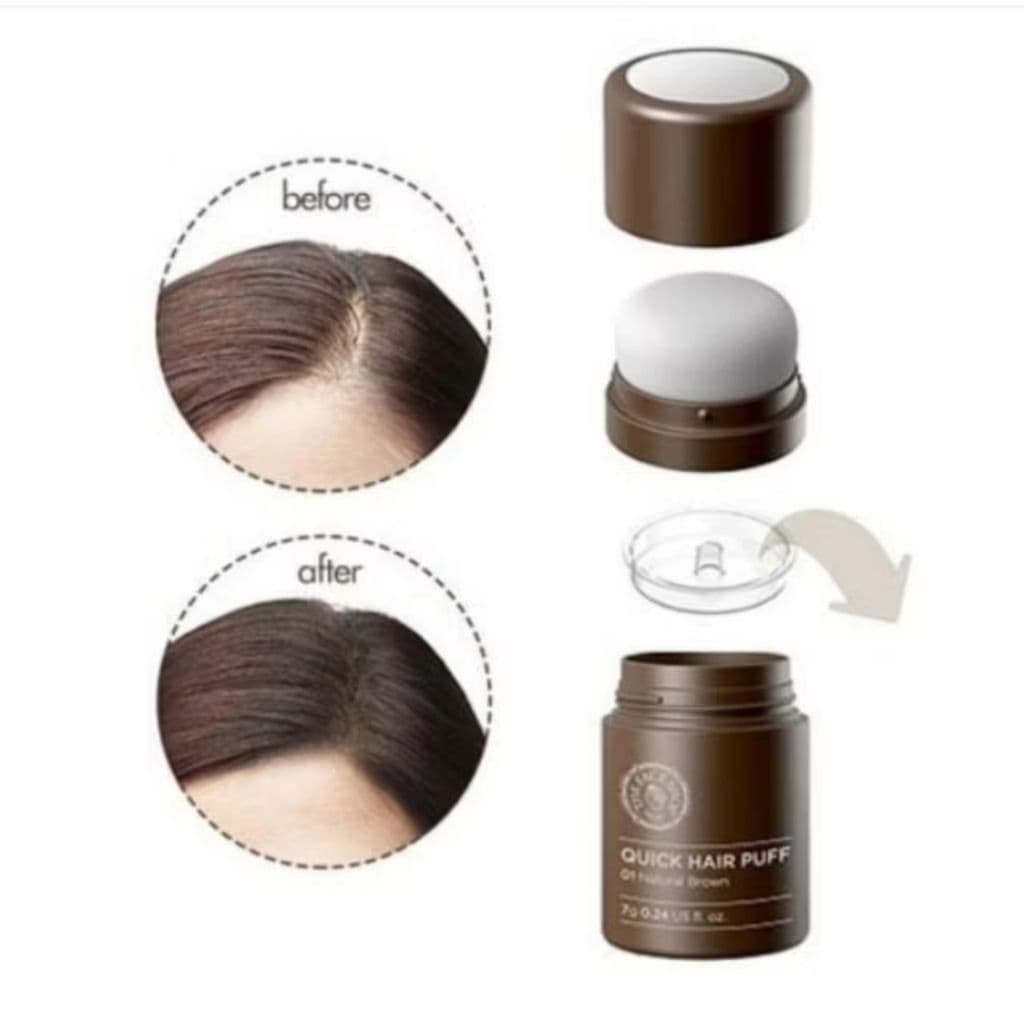 The Face Shop Quick Hair Puff เป็นคุชชั่นพัฟสำหรับปิดเหม่งและผมบาง รูปที่ 3