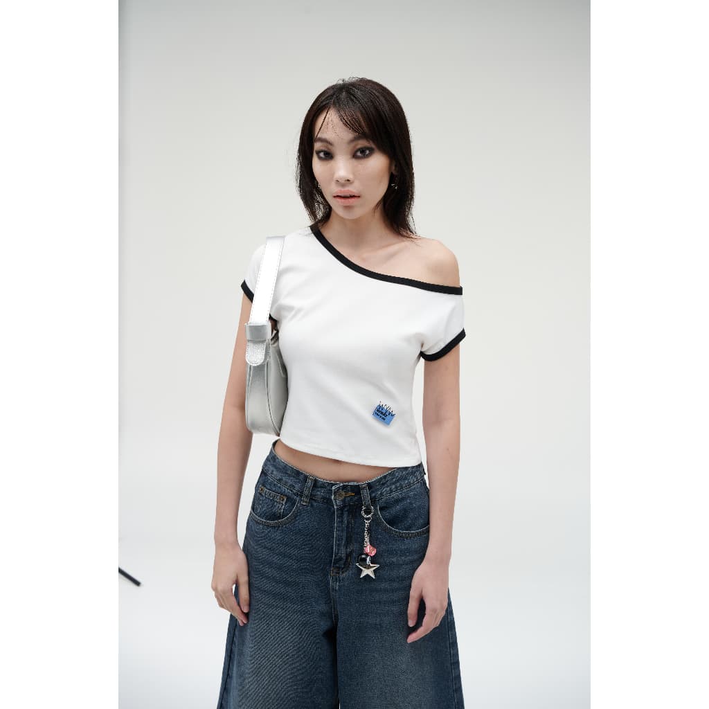 WYN เสื้อยืดแขนสั้นผู้หญิง ทรงสลิม คอกลม YTSZ009 มีให้เลือก 2 สี รูปที่ 2