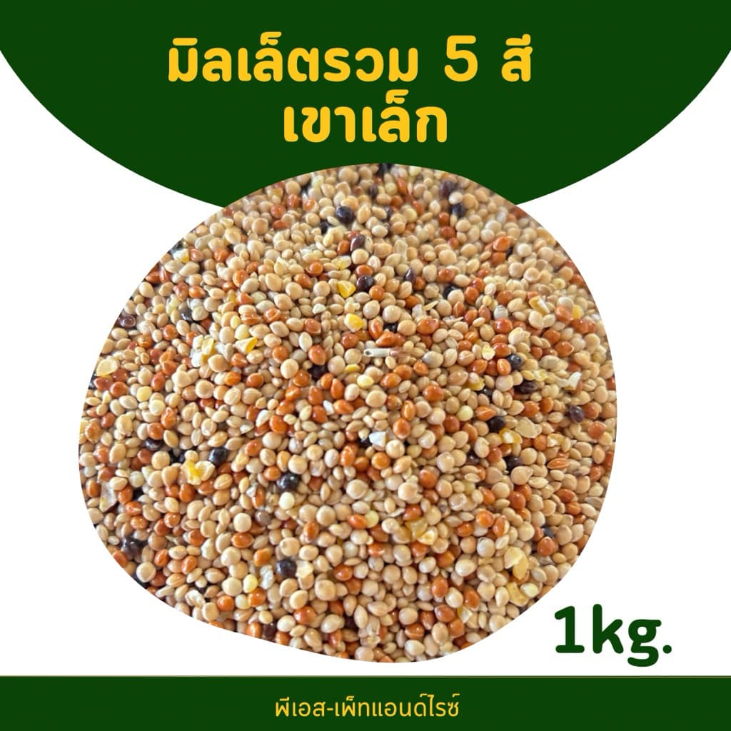 อาหารนกเขาเล็ก มิลเล็ตรวม 5 สี ปริมาณ 1kg. รูปที่ 4