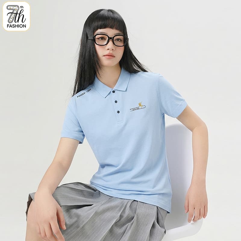 Women's Polo T-Shirt Casual Feel M-3XL Plus Size สตรีเสื้อโปโลคุณภาพสูง ระบายอากาศดี ใส่สบายทั้งวัน รูปที่ 7