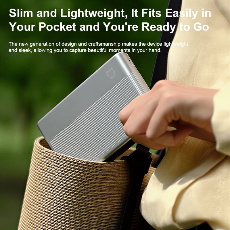 Xiaomi Portable Photo Printer 1S เครื่องพิมพ์ภาพพกพา เครื่องปริ้นรูป ไม่ต้องใช้หมึก รองรับวิดีโอ AR รูปที่ 2