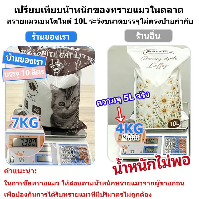FOLOPETS ทรายแมว 14ลิตร 10 ลิตร 5 ลิตร กลิ่นเบนโทไนท์ 100% ป้องกันการเจริญเติบโตของแบคทีเรีย รูปที่ 2