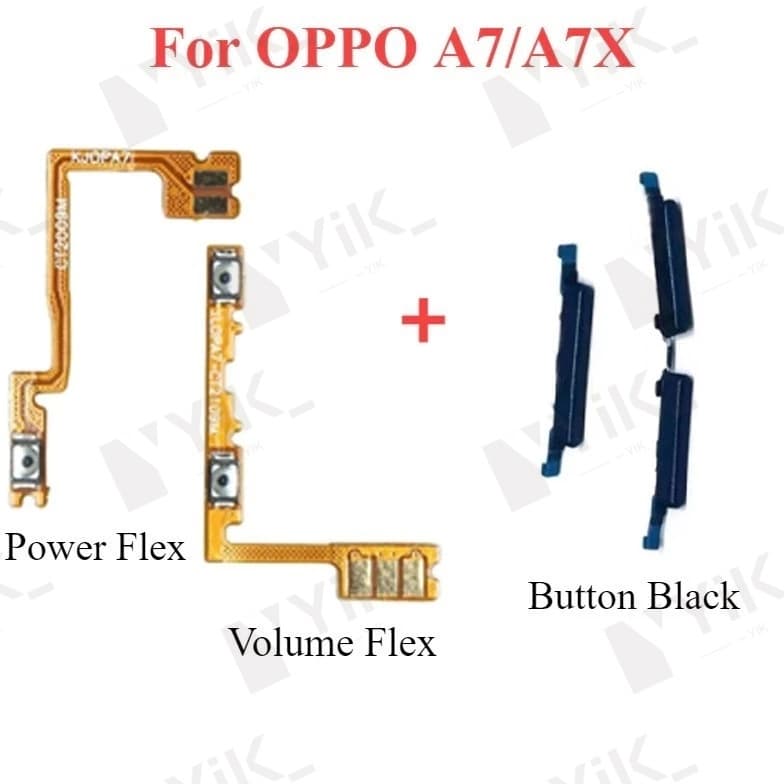 การจัดส่งสินค้า 24H เปิดปุ่มปรับระดับเสียง flex สําหรับ OPPO A7 AX7 CPH1901 CPH1903 CPH1905 สายริบบิ้นปุ่มด้านข้าง รูปที่ 9