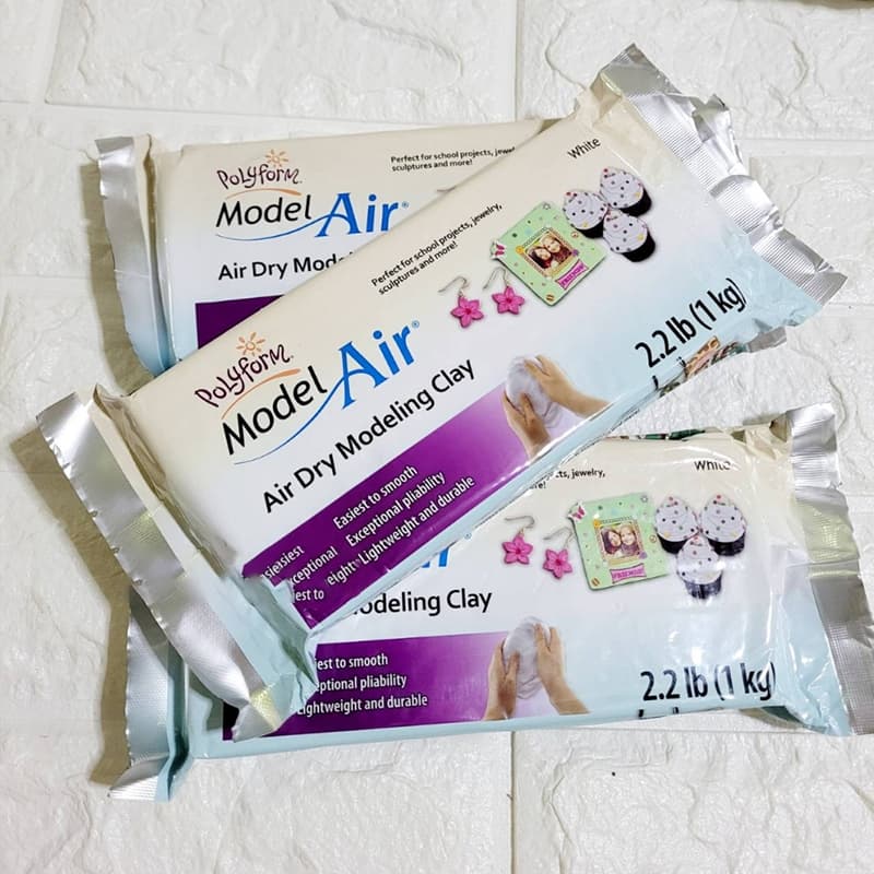 Polyform ดินปั้นธรรมชาติ Model Air 1000g สีขาว/สีน้ำตาล AD2222/AD2222T ปลอดสารพิษ ยืดหยุ่นสูง แห้งเอง สำหรับเด็ก 6 ปีขึ้ รูปที่ 6