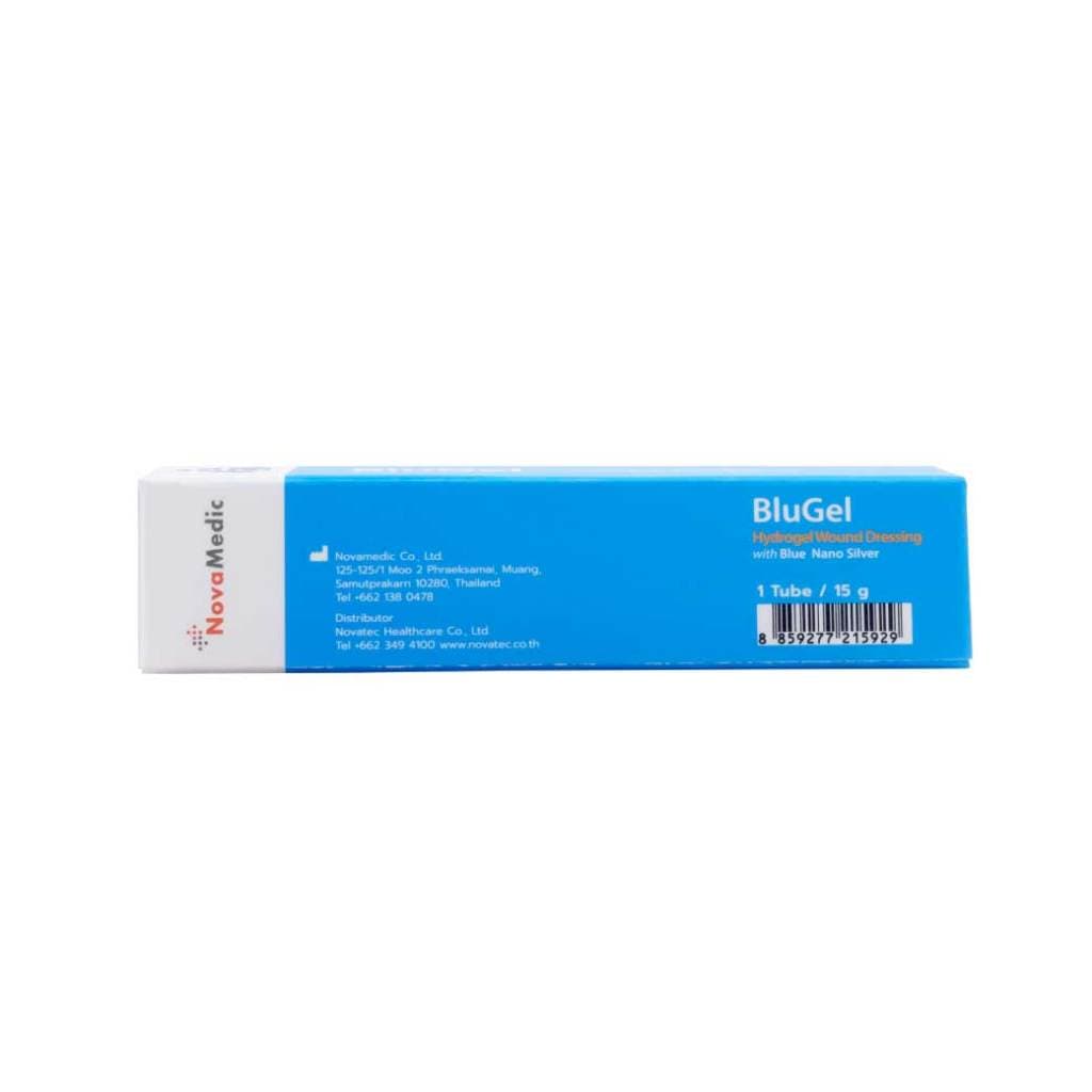 BLUGel Hydrogel Wound Dressing 15g. บลูเจล ไฮโดรเจลสำหรับใส่แผล ผสม ซิลเวอร์นาโนสีฟ้า รูปที่ 5