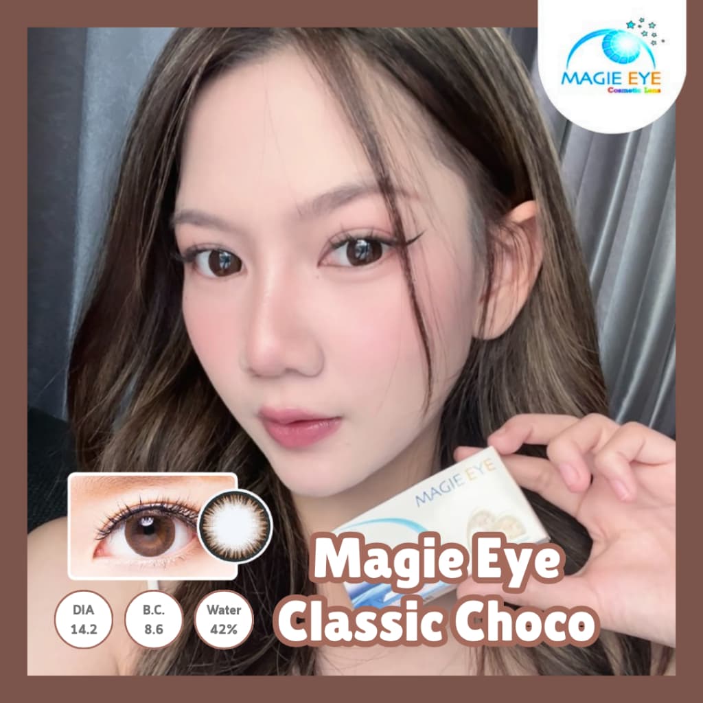 Magie Eye Classic คอนแทคเลนส์เมจิ อาย สีChoco Made in Korea รูปที่ 2