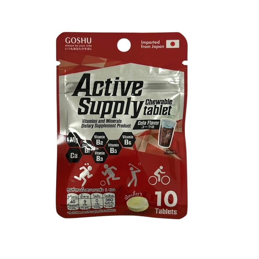 GOSHU Active Supply Tablet เม็ดเคี้ยวเกลือแร่ส่งตรงจากญี่ปุ่น รูปที่ 5