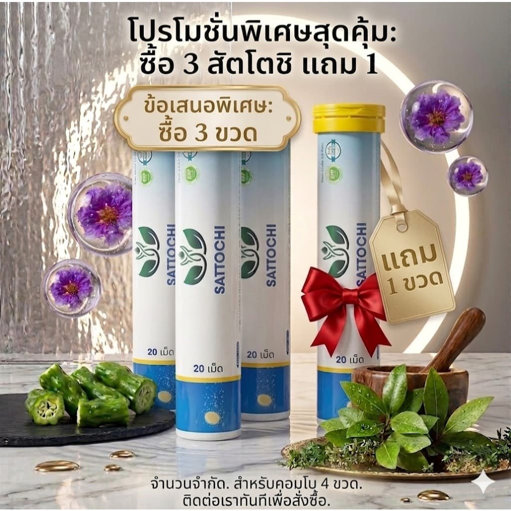 Sattochi เม็ดฟู่ ซื้อ 3 แถม 1 ซื้อ 4 แถม 2 รีบสั่งเลย,ช่วยดูแลระดับน้ำตาลในเลือดให้สมดุล รูปที่ 5