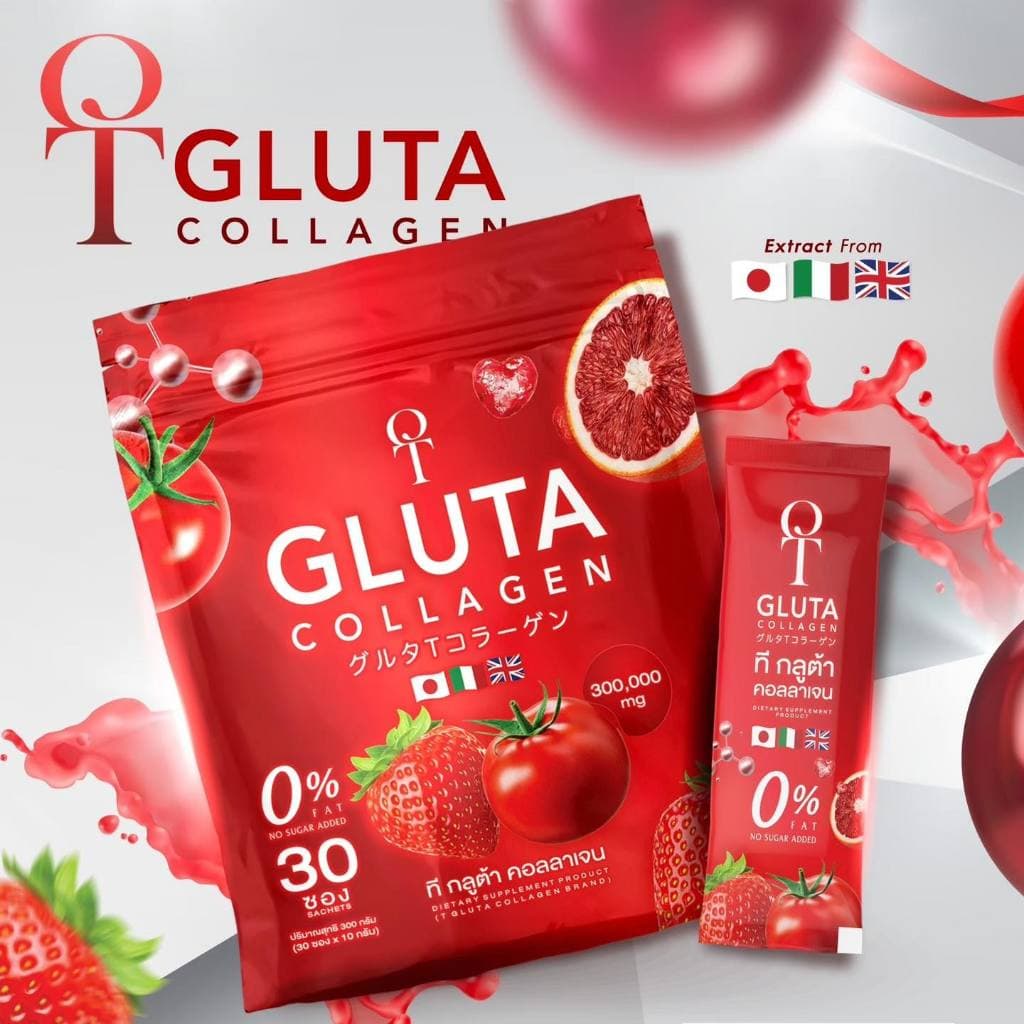 T-Gluta Collagen ออร่าโอโม่ 1 ถุง 30 ซอง ของแท้ รูปที่ 2