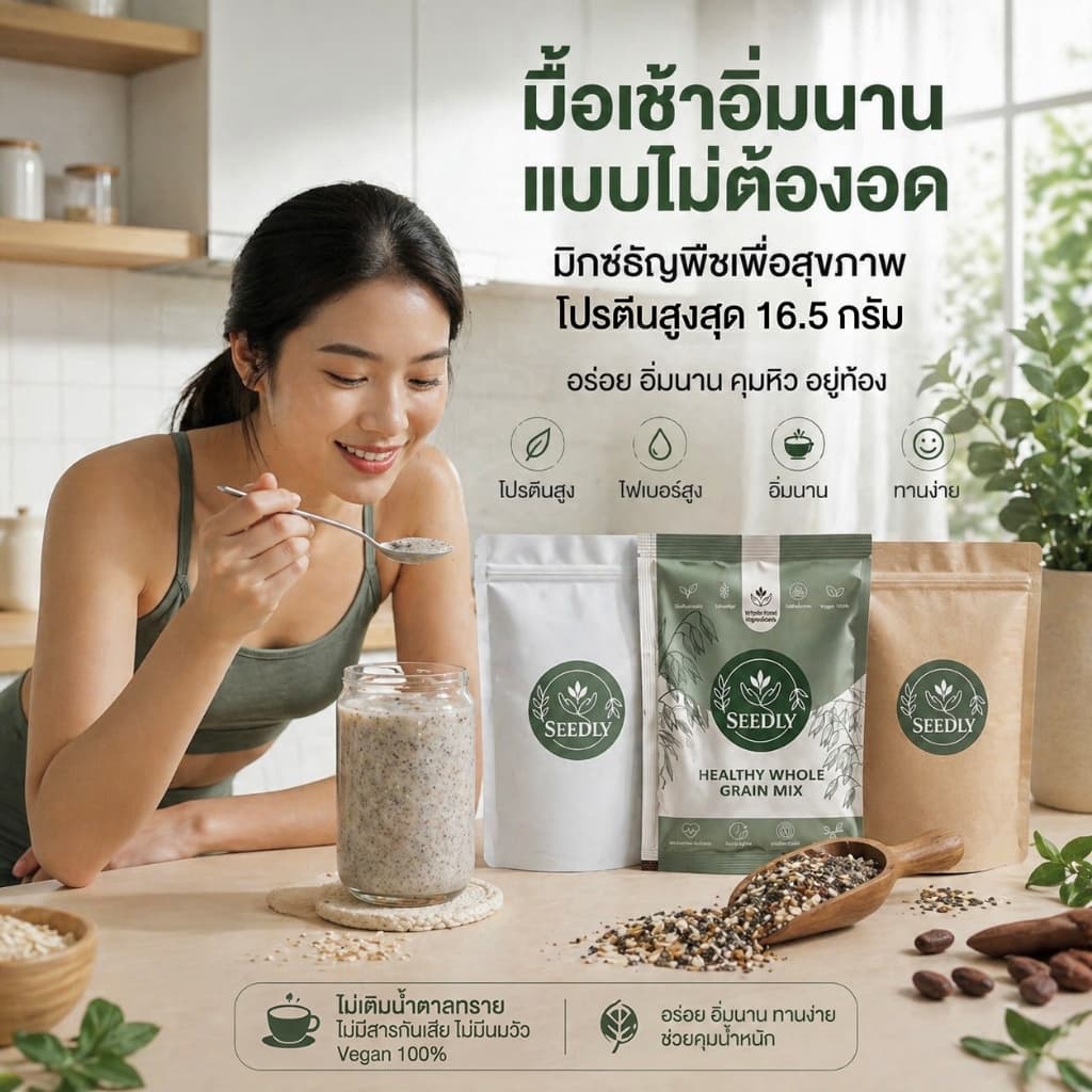 SEEDLY สูตรนมโอ๊ต SET 10ชุด รูปที่ 2