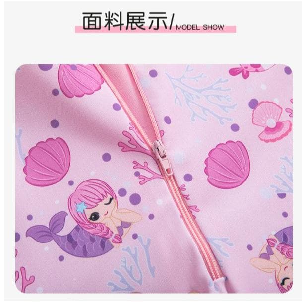 Cherry ชุดว่ายน้ำเด็ก ลายการ์ตูนปะการังมหาสมุทร น่ารัก ใส่สบายผ้านุ่ม ระบายอากาศได้ดี รูปที่ 9