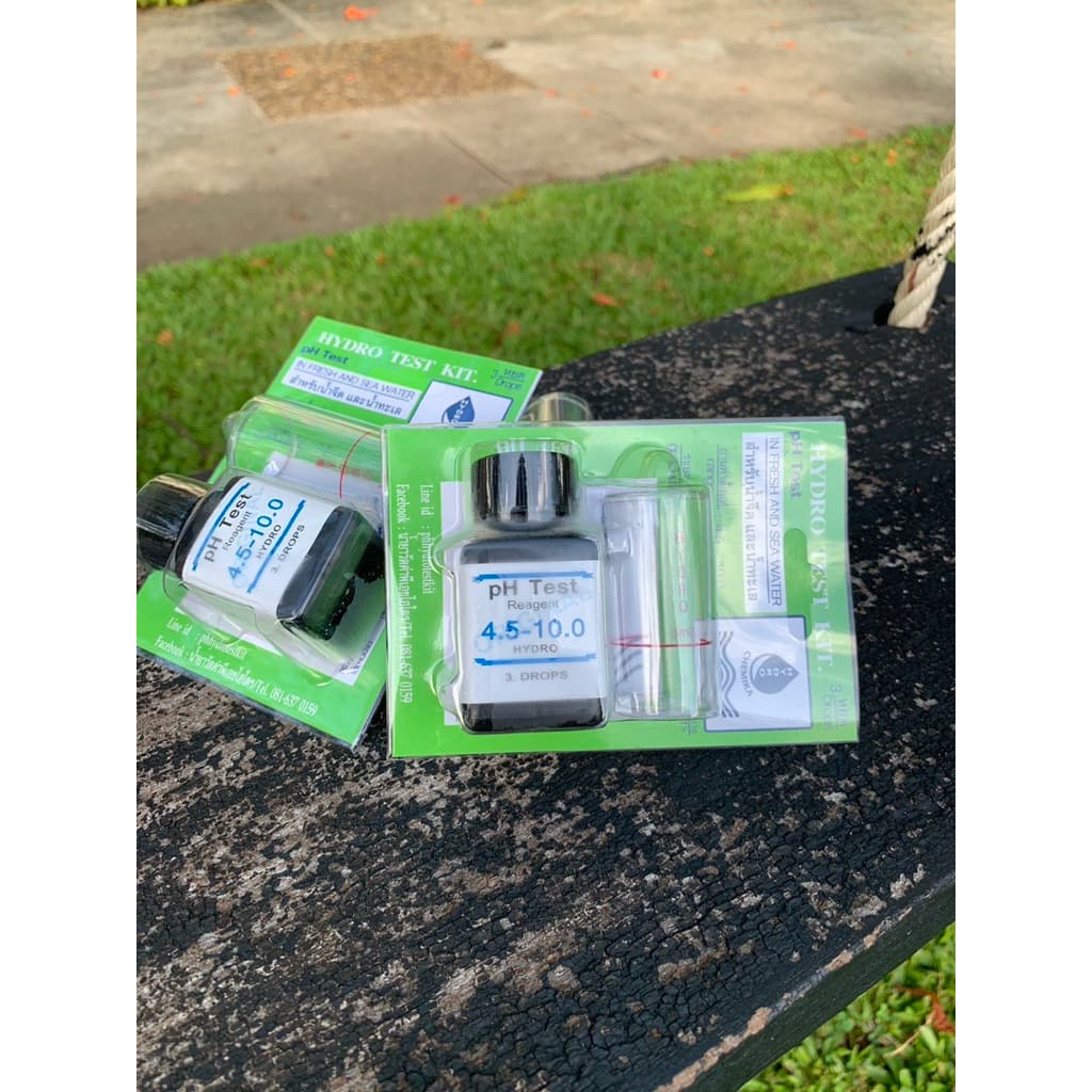ชุดวัดค่า pH / Water Test Kit ชนิด 3 หยดใช้ได้ทั้งน้ำจืดและน้ำทะเล น้ำเพื่อสัตว์น้ำ กุ้ง,ปลา และวัดค่าพีเอชของน้ำดื่ม รูปที่ 4