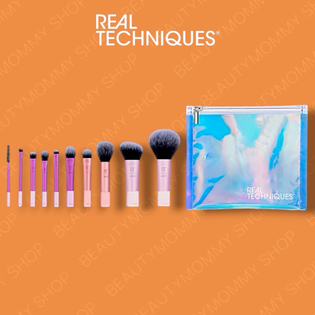 แท้ชัวร์!REAL TECHNIQUES Travel Fantasy Mini/ The Wanderer Makeup Brush Kit Set Limited Edition! พร้อมกระเป๋าใส่แปรง รูปที่ 5