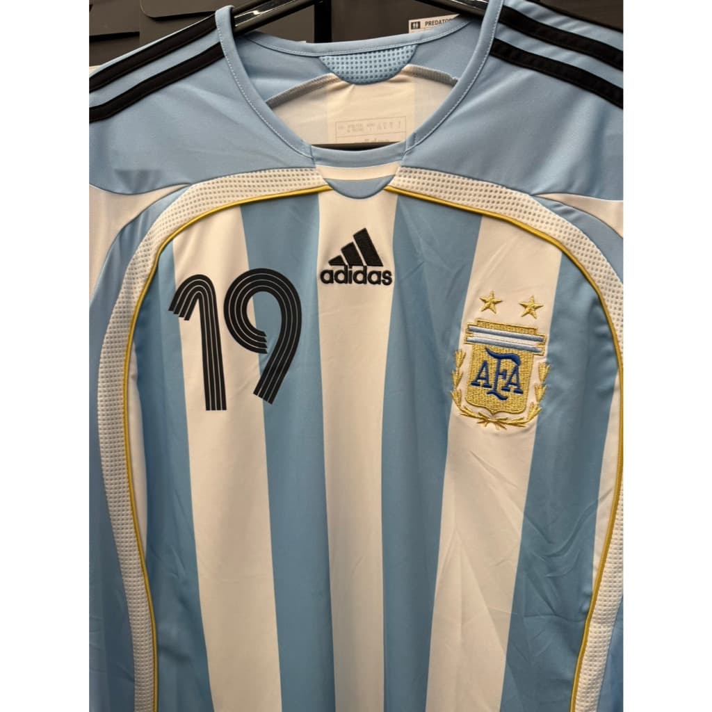 ARGENTINA 2006 HOME JERSEY สกรีนMESSI#19 รูปที่ 2