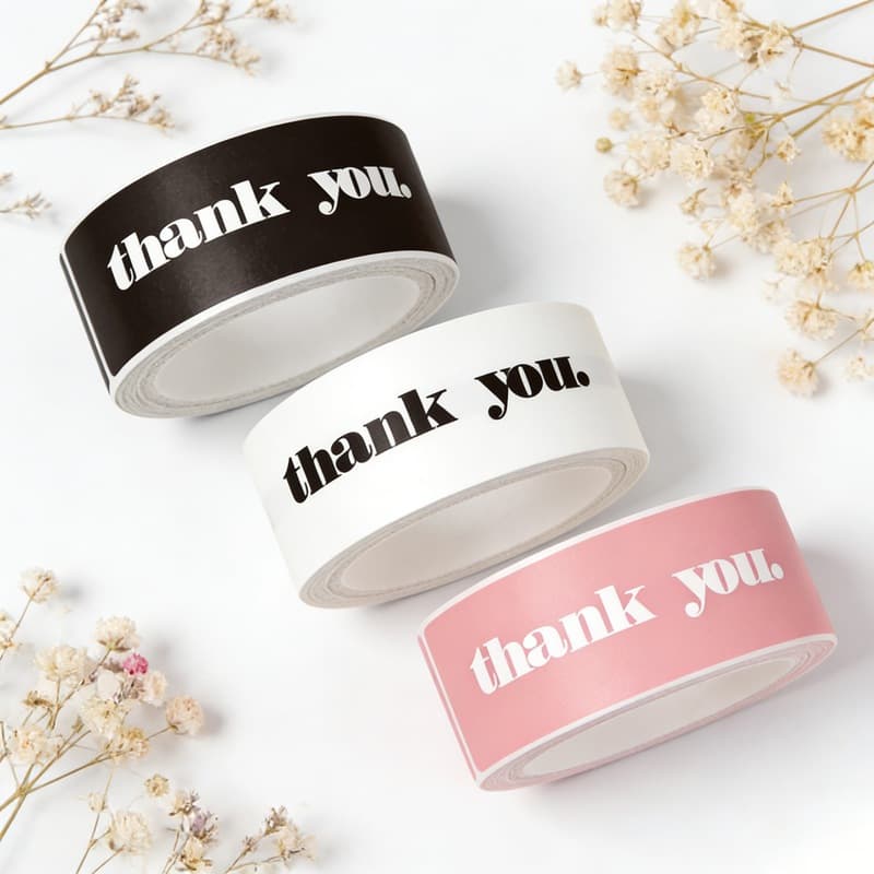 สติ๊กเกอร์ thank You. มีให้เลือก 3 สี รูปที่ 1