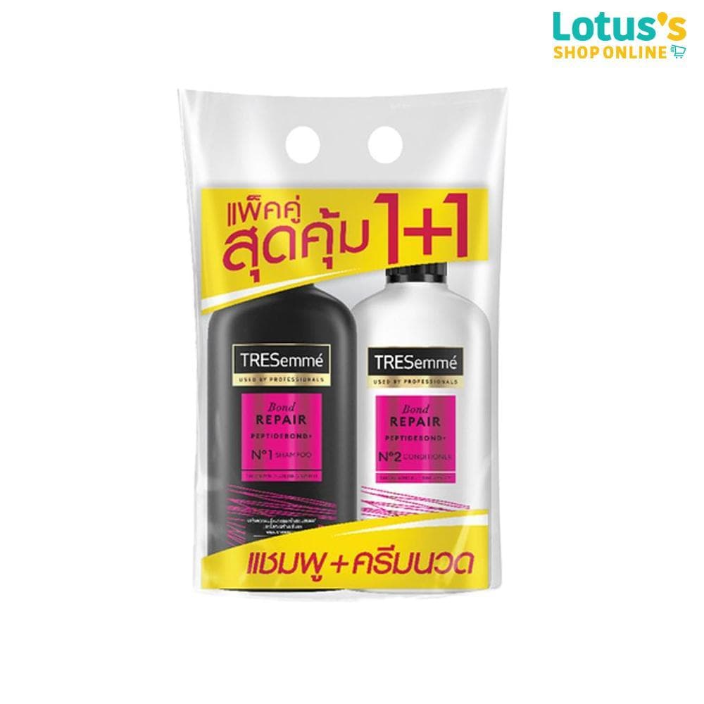 เทรซาเม่ อัลทิเมท รีแพร์ ยูอาร์ แชมพู + ครีมนวด 370 มล TRESEMME ULTIMATE REPAIR UR SHAMPOO + CONDITION รูปที่ 1