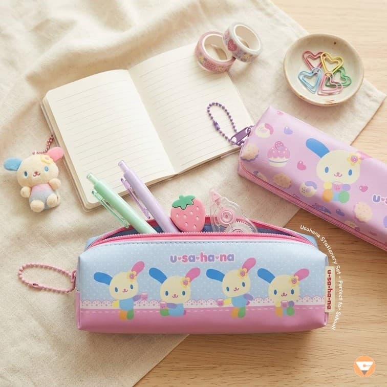 กระเป๋าดินสอ Sanrio ลาย usahana ลิขสิทธ์แท้ รุ่น UST01 03 06 อุซาฮานะ กล่องดินสอ 1 ใบ รูปที่ 8