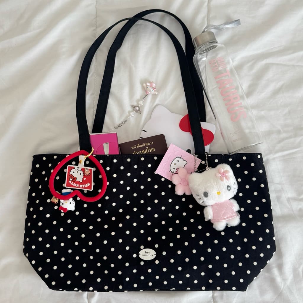 cloudy bag - Hyesummer.r กระเป๋าผ้าแคนวาส รูปที่ 8