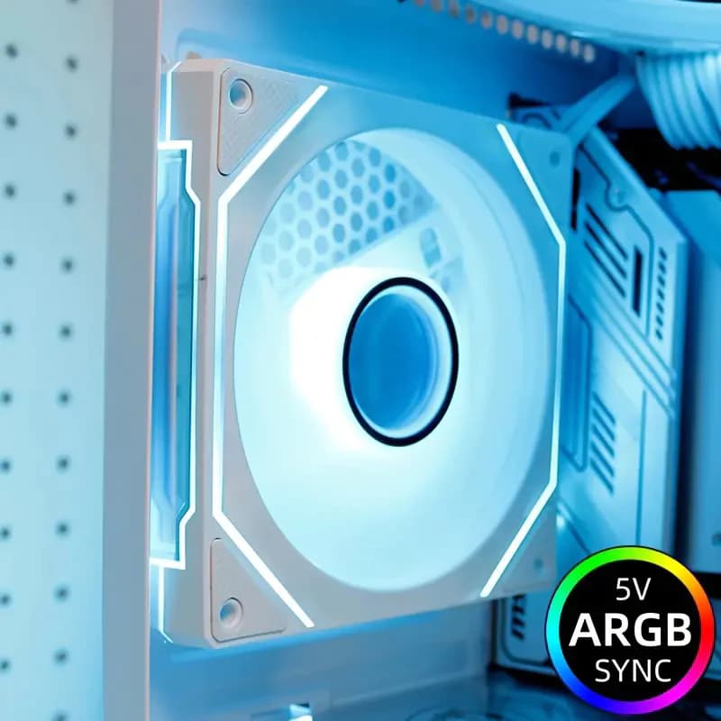 แฟนคอนโทรลเลอร์สำหรับแล็ปท็อป New Argb Prism 4pro เคสคอมพิวเตอร์ ระบบระบายความร้อนไฟเรืองแสง พัดลมซีพียูรุ่นที่ รูปที่ 7