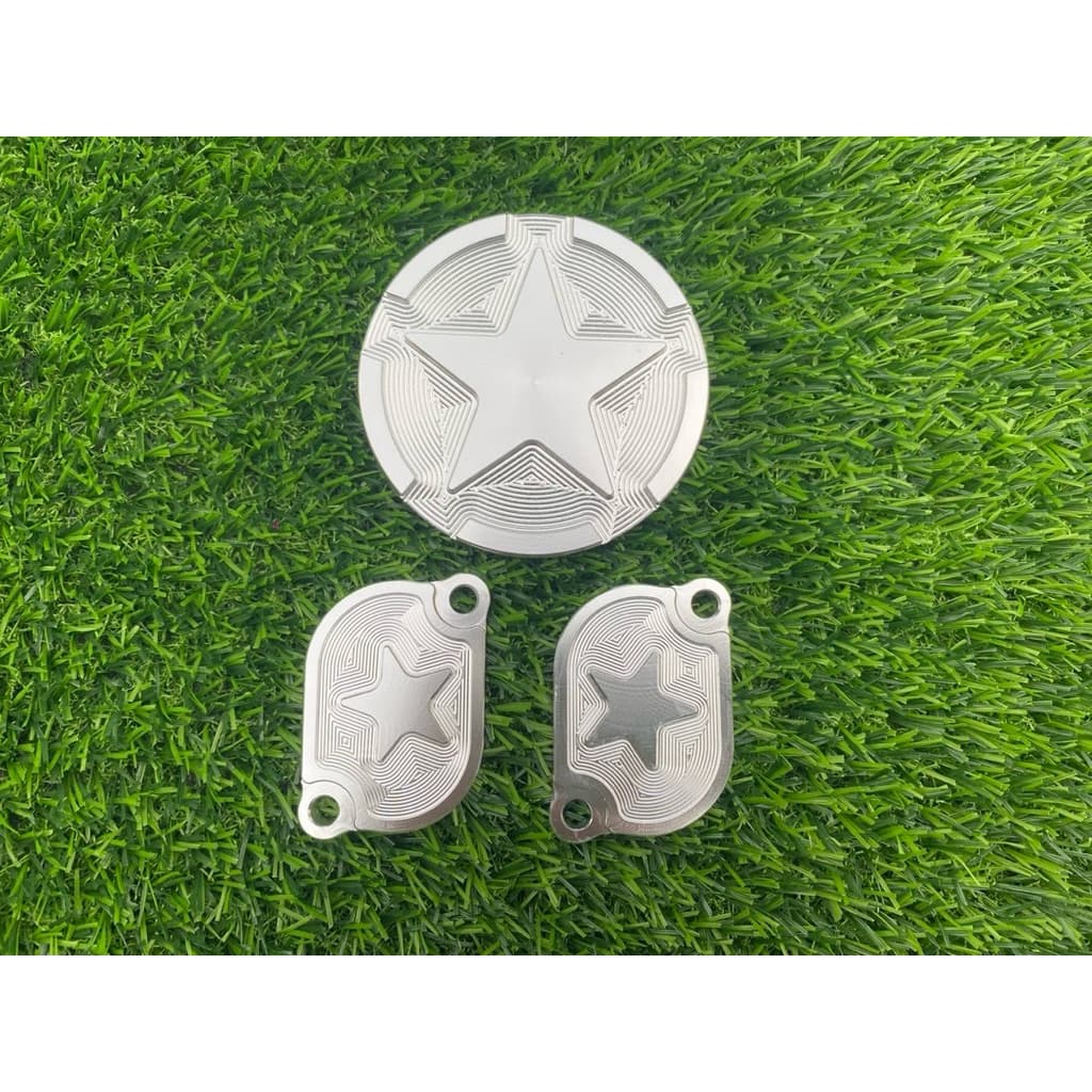 งานกัดลายสวยๆ แถมโอริงทุกชิ้น ฝาวาล์ว ฝาแคม CNC W125S R i มิเนียม ไดร์สี เวฟ125 มั้งกี้ 2วาว คุณภาพสูง ทนทาน รูปที่ 8
