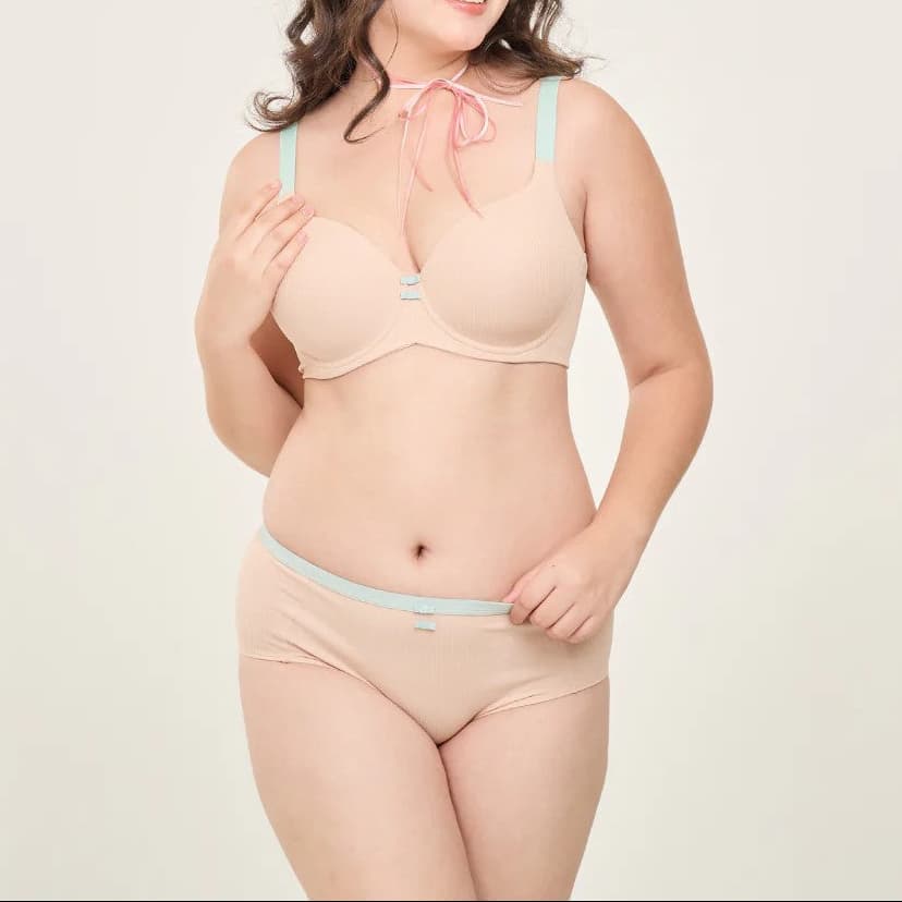Full Moon Bra เสื้อในมีโครง สาวคัพใหญ่ เต้าโมล ตัวเรียบ สีสันสดใส่ น่ารัก กระชับทรงสวย NB41461 NB41462 รูปที่ 6
