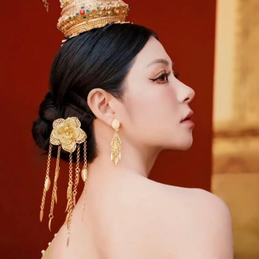 Accessories ปิ่นปักผมชุดไทย ปิ่นปักผมชุดไทยปิ่นปักผมชุดไทย เจ้าสาว มีเก็บเงินปลายทาง รูปที่ 6