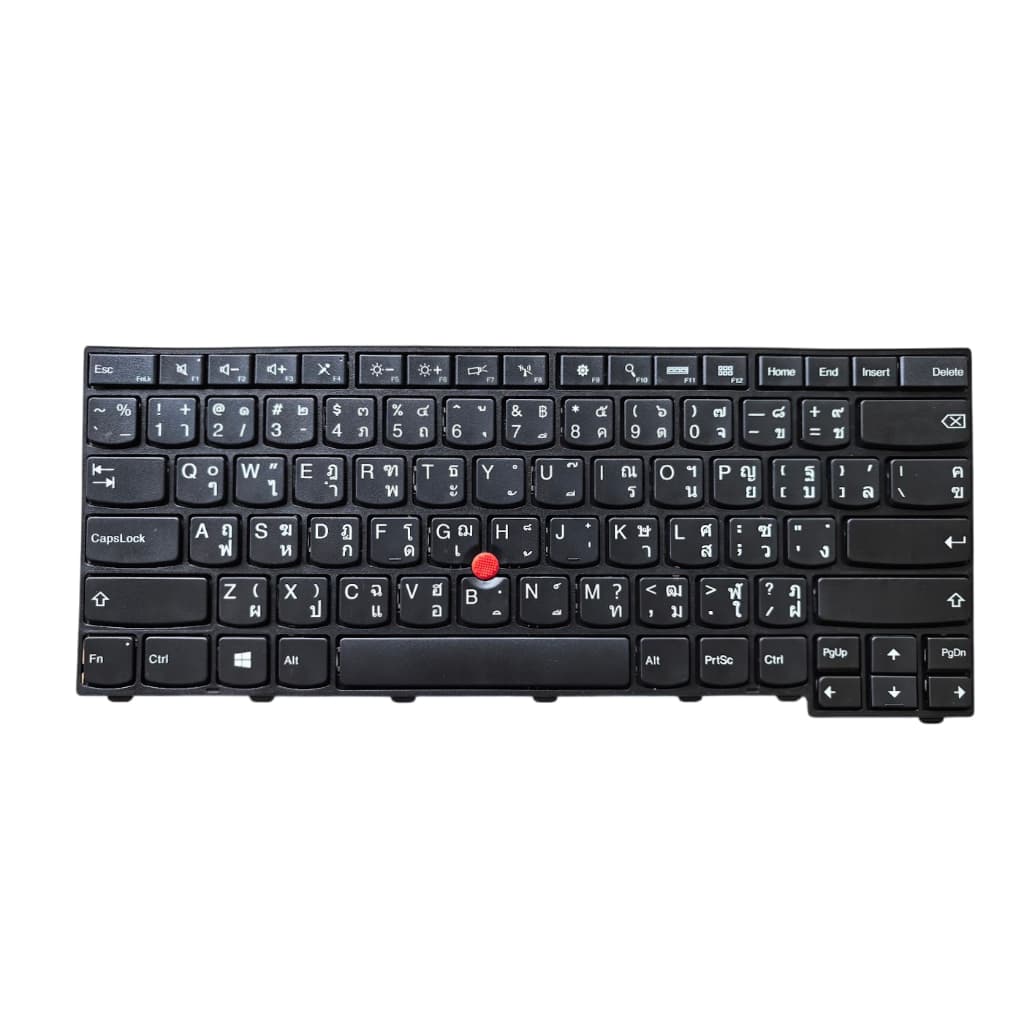 คีย์บอร์ด Lenovo ThinkPad E431 T431 T431S E440 T440 T440P T440S T440E L440 T450 T450S L450 มี TrackPoint จุดแดง Keyboard รูปที่ 2