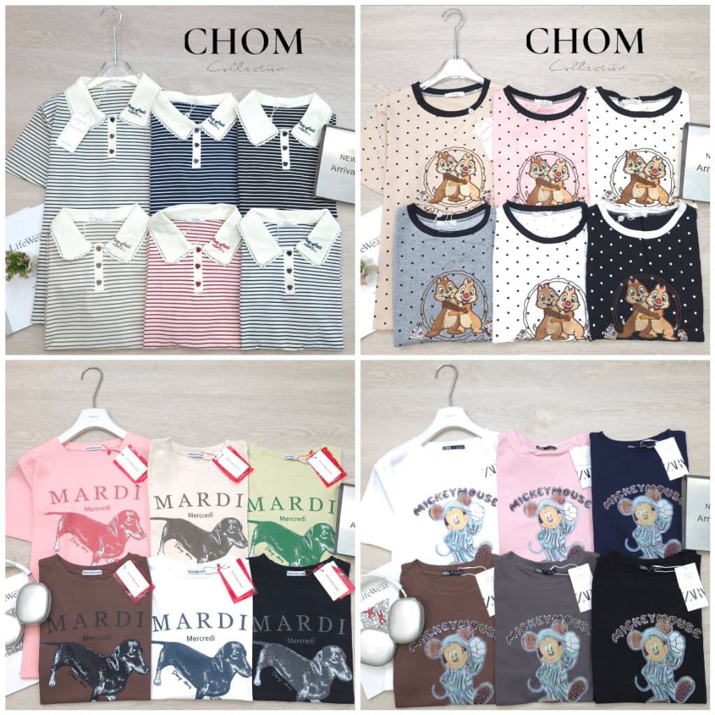 เสื้อ CHOM Collections : CM / MM / M Sausage / Stripe Heart รูปที่ 1