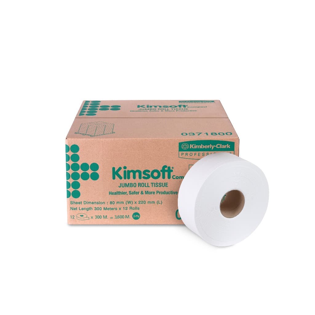 03718 กระดาษชำระม้วนใหญ่ KIMSOFT COMPACT JRT 2 PLY รูปที่ 7