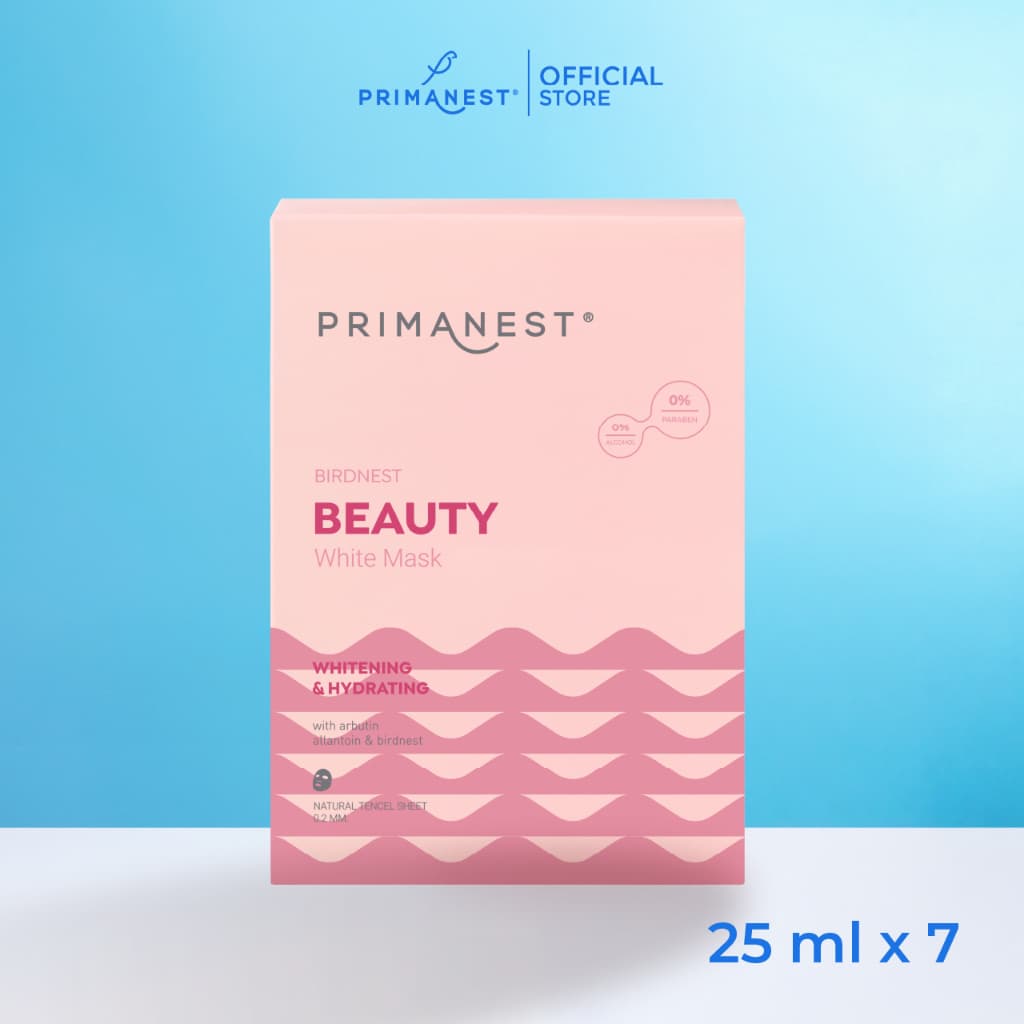 PrimaNest Birdnest Beauty White Mask 25 ml พรีมาเนสท์ บิวตี้ ไวท์ มาส์ก รูปที่ 2