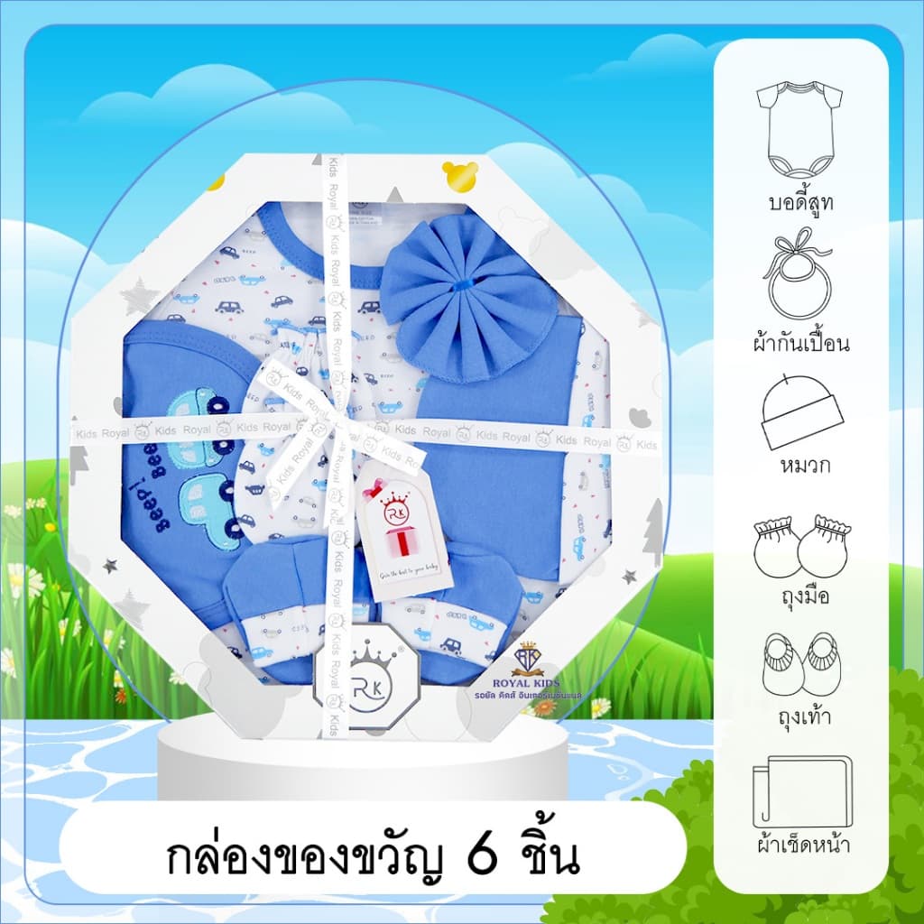 F001 ชุดเซตของขวัญเตรียมคลอด ชุดเซ็ตเสื้อผ้าสำหรับเด็ก ของขวัญสำหรับเด็กแรกเกิด รูปที่ 2