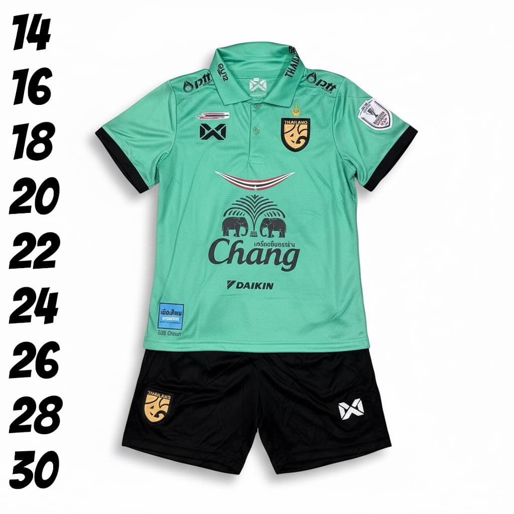 ชุดบอลชุดกีฬาเด็กเสื้อพร้อมกางเกงผ้านิ่มเย็นใส่สบายไม่ระคายเคืองต่อผิวซักรักษาง่ายใส่ได้ทั้งเด็กหญิงแหละชาย รูปที่ 4