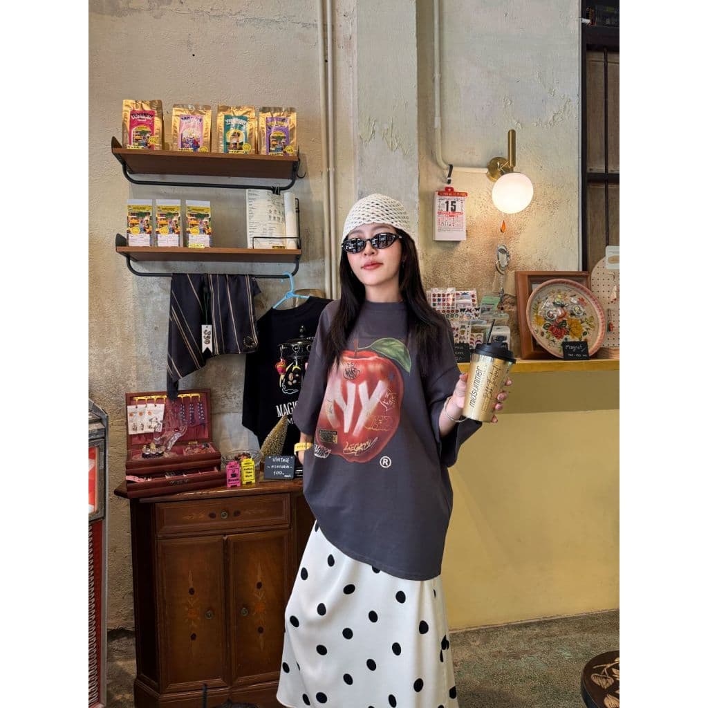 NEW YORK OVERSIZE - เสื้อโอเวอร์ไซต์ ผ้าคอตตอนเนื้อหนา รูปที่ 7