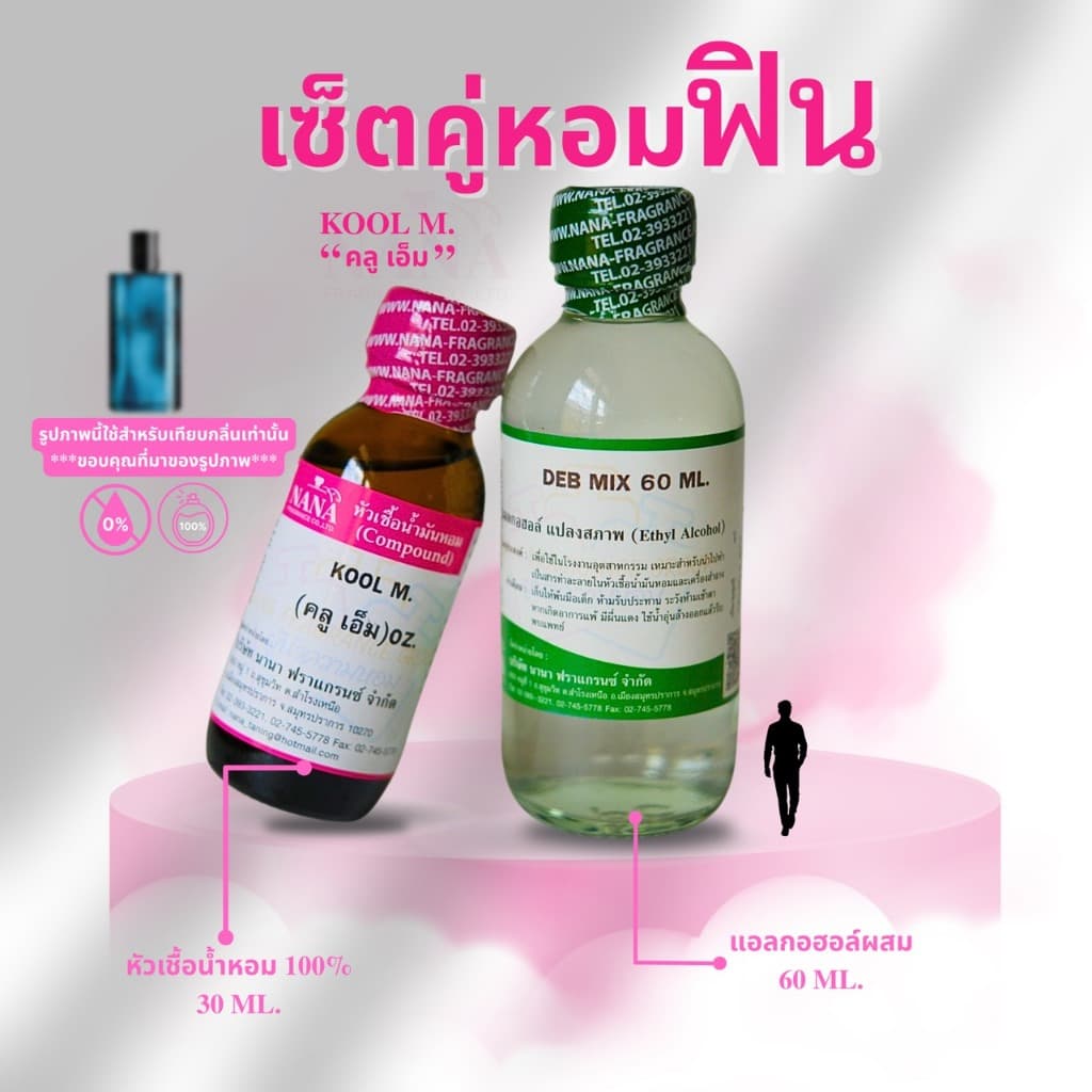 หัวเชื้อน้ำหอม 100% กลิ่น คลู เอ็ม รูปที่ 3