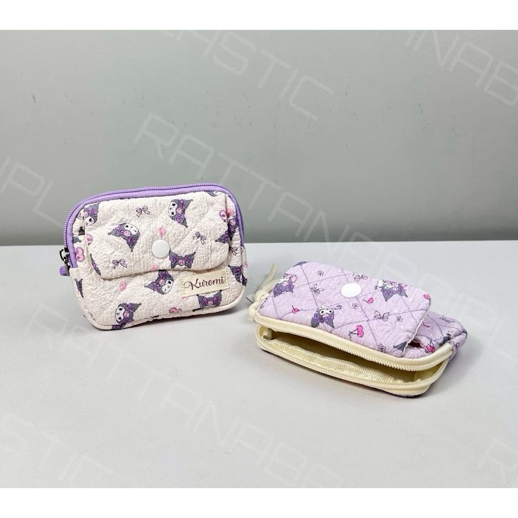 Moshi Moshi กระเป๋าเศษสตางค์ ใส่บัตรได้ กระเป๋าใส่เหรียญ ลายKuromi ลิขสิทธิ์แท้ รูปที่ 2