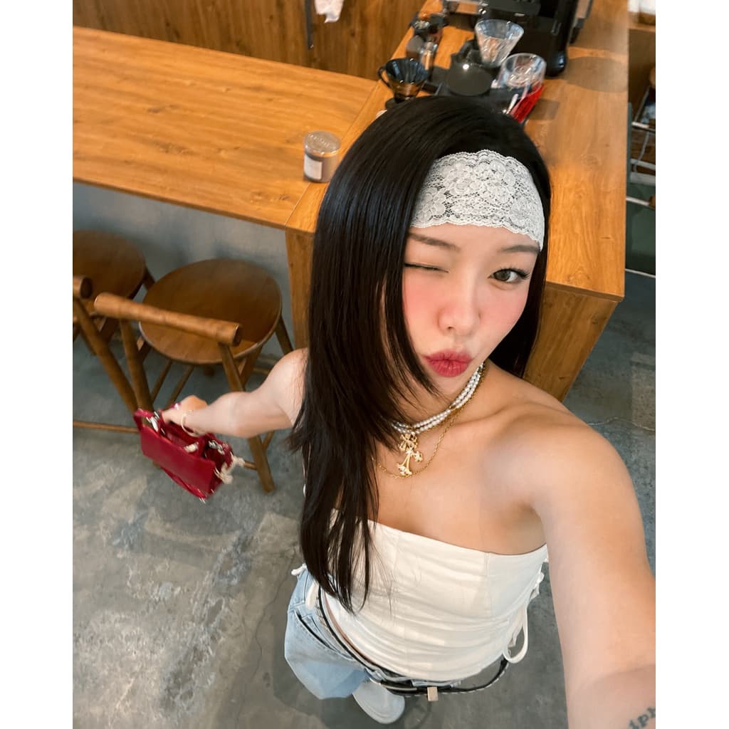 Headband ที่คาดผมลูกไม้ ใส่สบาย รูปที่ 2