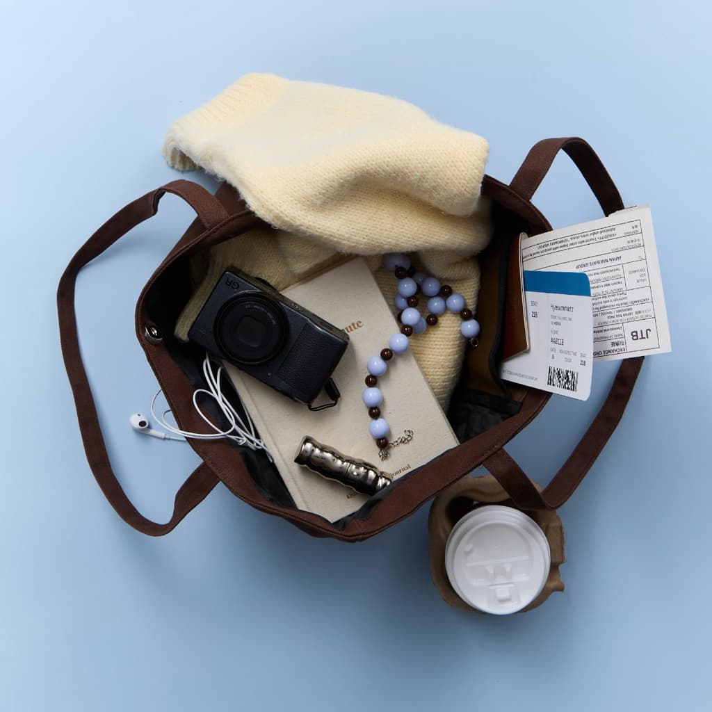cloudy bag - Hyesummer.r กระเป๋าผ้าแคนวาส รูปที่ 3