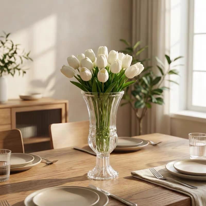 OurHome แจกันแก้วสไตล์โรมันยุโรป European Roman-style glass vase ของแต่งบ้าน พร็อพถ่ายรูป ร้านกาแฟ ร้านอาหาร รูปที่ 9