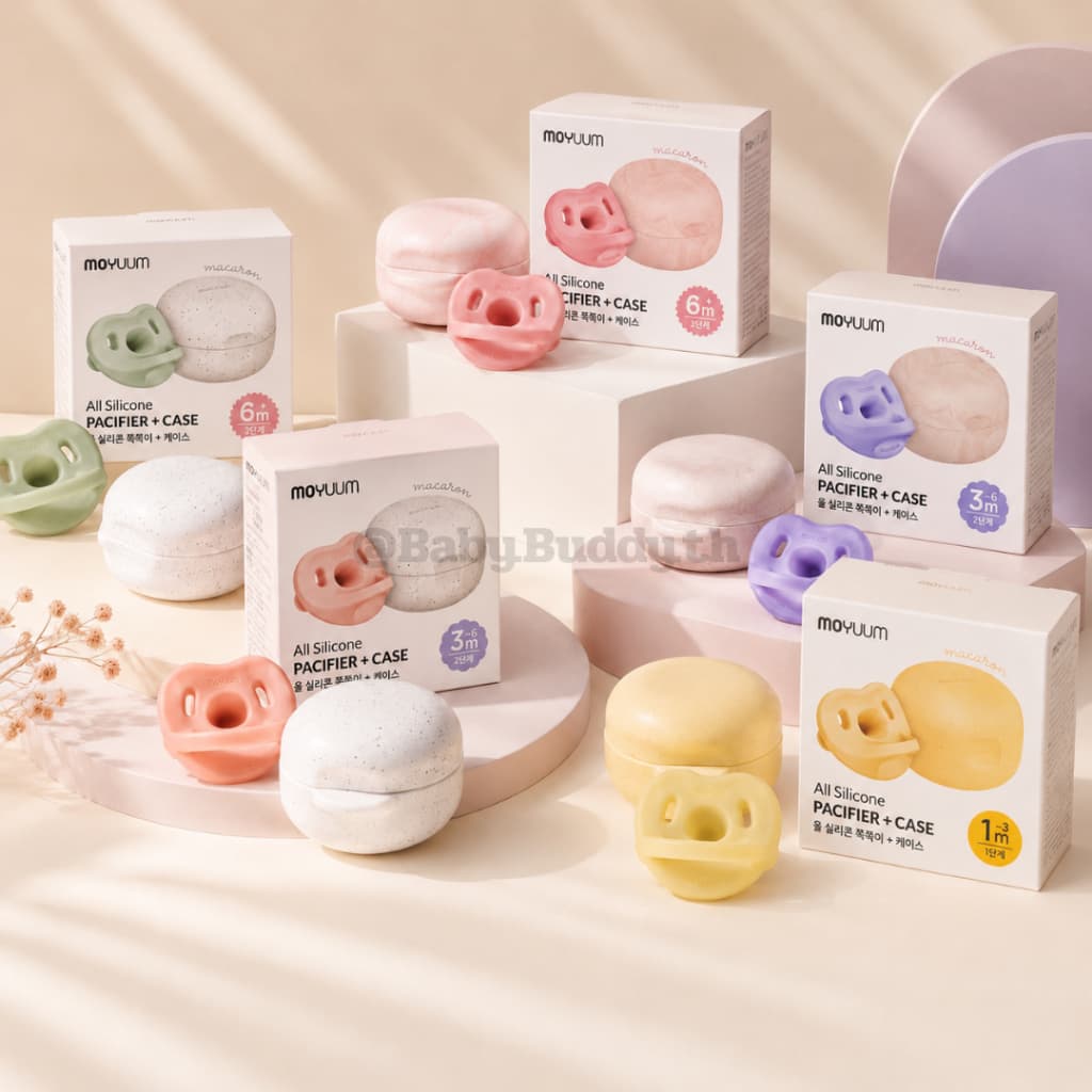 ส่งทันที!! MOYUUM จุกหลอกซิลิโคนทั้งชิ้น รุ่น Macaron รูปที่ 2