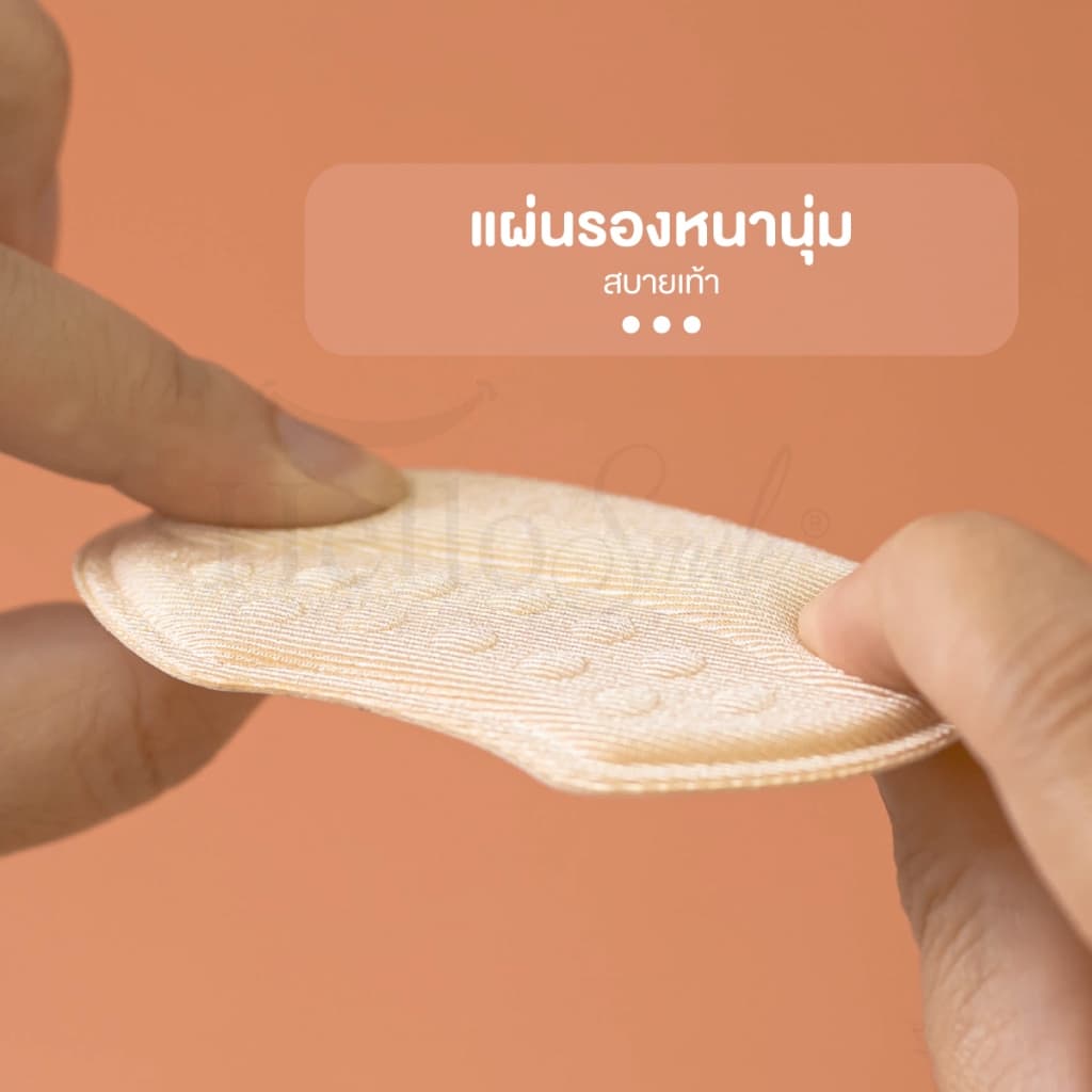 Hellosmile Heel Guard Pads รองส้นเท้า แผ่นรองส้น แบบนิ่ม เจ็บส้นเท้า คัชชู กันหลวม รองเท้ากัด รองเท้า รูปที่ 7