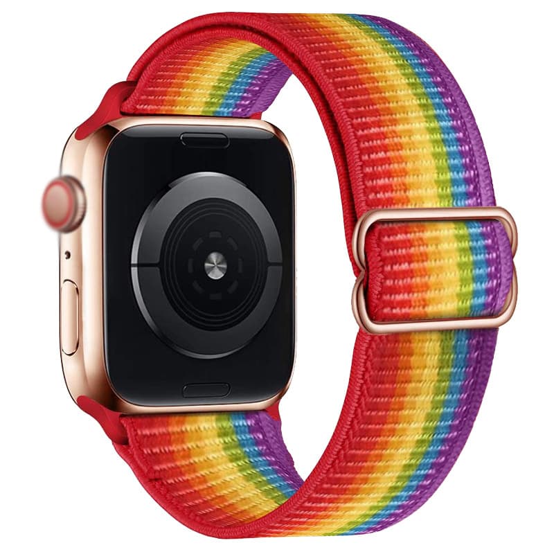 สายนาฬิกาถักสำหรับ iWatch ซีรีส์ 11/10/9/8/7/6/5/4/3/2/1/SE สายนาฬิการะบายอากาศขนาด 49mm/46/45/44/42/41/40/38mm รูปที่ 8